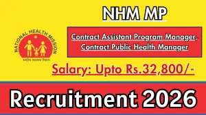 NHM MP Recruitment 2026 - Apply Online for 33 Contract Assistant Program Manager, Contract Public Health Manager Posts