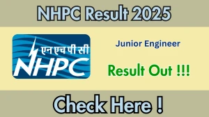 NHPC JE Result 2025 OUT (Direct Link) - Download Scorecard @ nhpcindia.com