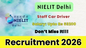 NIELIT Delhi Staff Car Driver Recruitment 2026 - Apply Online