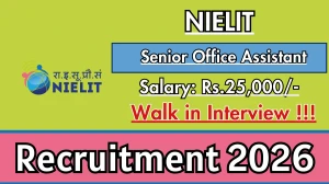 NIELIT Senior Office Assistant Recruitment 2026 – Walk in NIELIT Senior Office Assistant Recruitment 2026 – Walk in