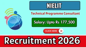 NIELIT Technical Programme Consultant Recruitment 2026 - Apply Online