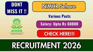 NIMHR Sehore Recruitment 2026 - Apply Offline for 06 Supervisor, Lecturer and Other Posts