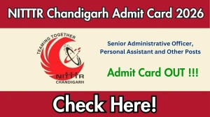 NITTTR Chandigarh Admit Card 2026 - Download Hall Ticket