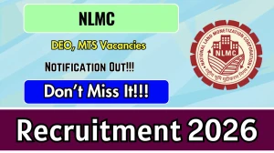 NLMC Recruitment 2026 - Apply Offline for 03 DEO, MTS Posts