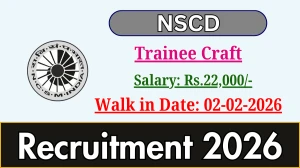 NSCD Trainee Craft Recruitment 2026 – Walk in