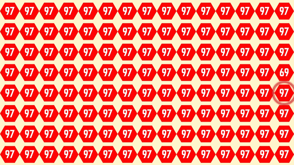 Observation Find it Out: Within 6 Seconds Spot the Number 69 among 97