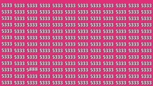 Only Sharp Eyes Can Spot the Hidden 5888 Among 5333 — Can You Find It in 7 Sec...