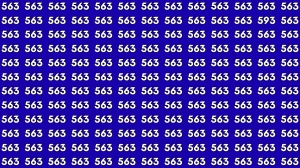 Optical Illusion 7 Seconds Challenge: Only People with Eagle Eyes Can spot the Number 593