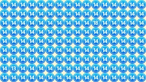 Optical Illusion Eye Challenge: within 8 Seconds Spot the Number 18 and 13 among 14