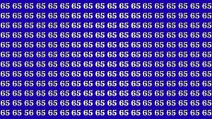 Optical Illusion Eye Challenge: Within 8 Seconds Spot the Number 95 and 56 among 65