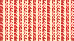 Optical Illusion Eye Test: Can You Spot the Inverted 87 Among 87 in 9 Seconds?