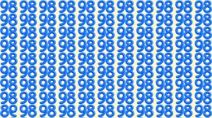 Optical Illusion Eye Test: Can You Spot the Inverted 98 among 98