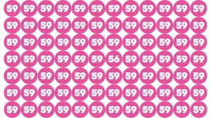 Optical Illusion Find it Out: Within 5 Seconds Spot The Number 56 among 59