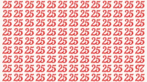 Optical Illusion IQ Test: Are You A Genius? Within 6 Seconds Spot The Inverted 25 among 25