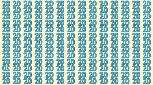 Optical Illusion IQ Test: Can You Spot the Inverted 20 Among 20 in 8 Seconds?