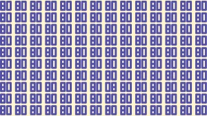 Optical Illusion IQ Test: Can You Spot the Number 08 Among 80 in 8 Seconds?