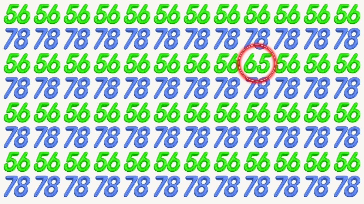 Optical Illusion Challenge: Can You Spot the Number 65 in Just 8 Seconds?
