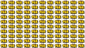 Optical Illusion Puzzle IQ Test: Within 7 Seconds Spot The 75K among 76K