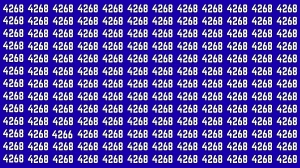 Optical Illusion Puzzle IQ Test: Within 8 Seconds Spot The Number 4266 among 4268