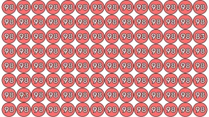 Optical Illusion Test Your Vision: Only Eagle Eyes Can Find 93 and 83 Hidden Among 98 in 10 Seconds!