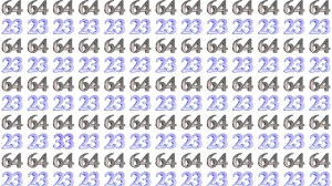 Optical Illusion: Within 5 Seconds, Can You Spot the Number 33 Among 64 and 23?