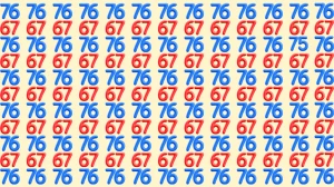 Optical Illusion: Within 7 Seconds Spot The Number 75 among 76 and 67