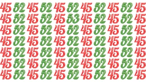 Optical Illusion: Within 9 Seconds Spot The Number 53 among 45 and 52