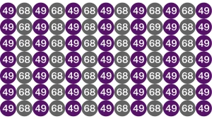 Optical Illusion: Within 9 Seconds Spot The Number 69 among 68 and 49