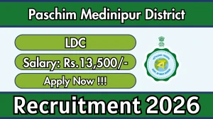 Paschim Medinipur District LDC Recruitment 2026 - Apply Online