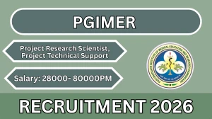 PGIMER Recruitment 2026 – Walk in for Project Research Scientist, Project Technical Support Posts