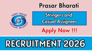 Prasar Bharati Recruitment 2026 - Apply Offline for Stringers and Casual Assignees Posts