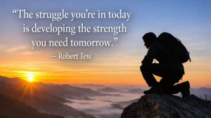 Quote of the Day by Robert Tew: 'The struggle you’re in today is developing th...