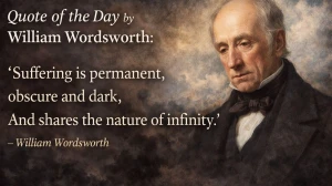 Quote of the Day by William Wordsworth: 'Suffering is permanent, obscure and dar...