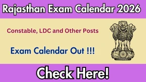 Rajasthan Exam Calendar 2026 Released – Exam Schedule, Dates & PDF Download