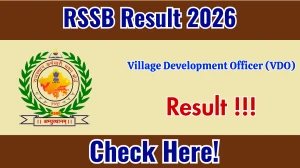Rajasthan VDO Final Result 2025-26 (Direct Link) - Download Scorecard @ rssb.rajasthan.gov.in Rajasthan VDO Final Result 2025-26 (Direct Link) - Download Scorecard @ rssb.rajasthan.gov.in