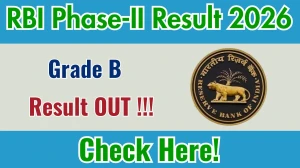 RBI Grade B Phase-II Result 2026 OUT - Download Scorecard @rbi.org.in
