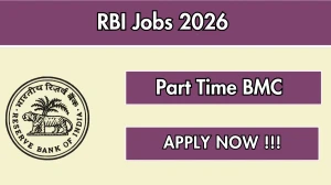 RBI Part Time BMC Recruitment 2026 - Apply Offline
