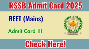 REET Mains Admit Card 2026 OUT Today - Download Here