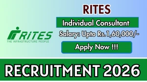 RITES Individual Consultant Recruitment 2026 - Apply Online for 14 Posts