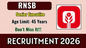 RNSB Senior Executive Recruitment 2026 - Apply Online