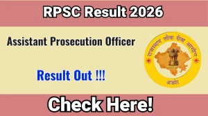 RPSC APO Mains Result 2026 OUT (Direct Link) - Download Scorecard @ rpsc.rajasthan.gov.in