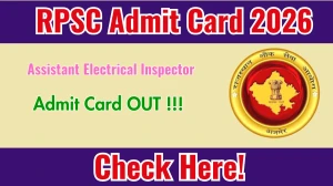 RPSC Assistant Electrical Inspector Admit Card 2026 Out - Download Hall Ticket