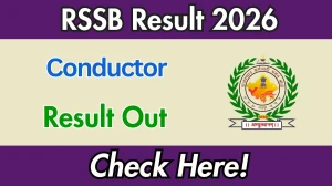 RSSB Conductor Result 2026 OUT – Download Merit List PDF & Cut-Off