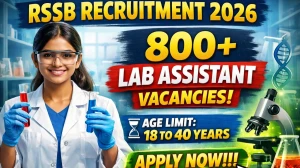 RSSB Lab Assistant Recruitment 2026 - Apply Online for 804 Posts