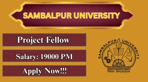 Sambalpur University Project Fellow Recruitment 2026 – Walk in