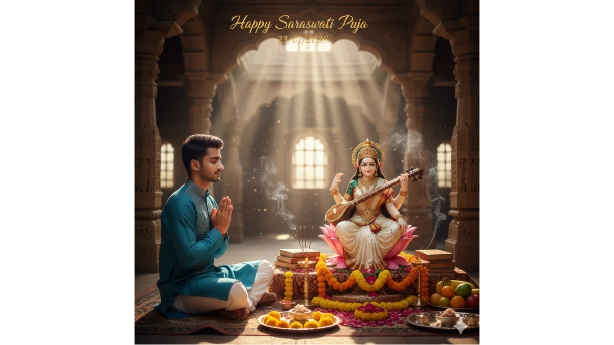 Saraswati Puja 2026 Special Prompts: 10 Trending Google Gemini AI Photo Editing Prompts for Basant Panchami Portraits