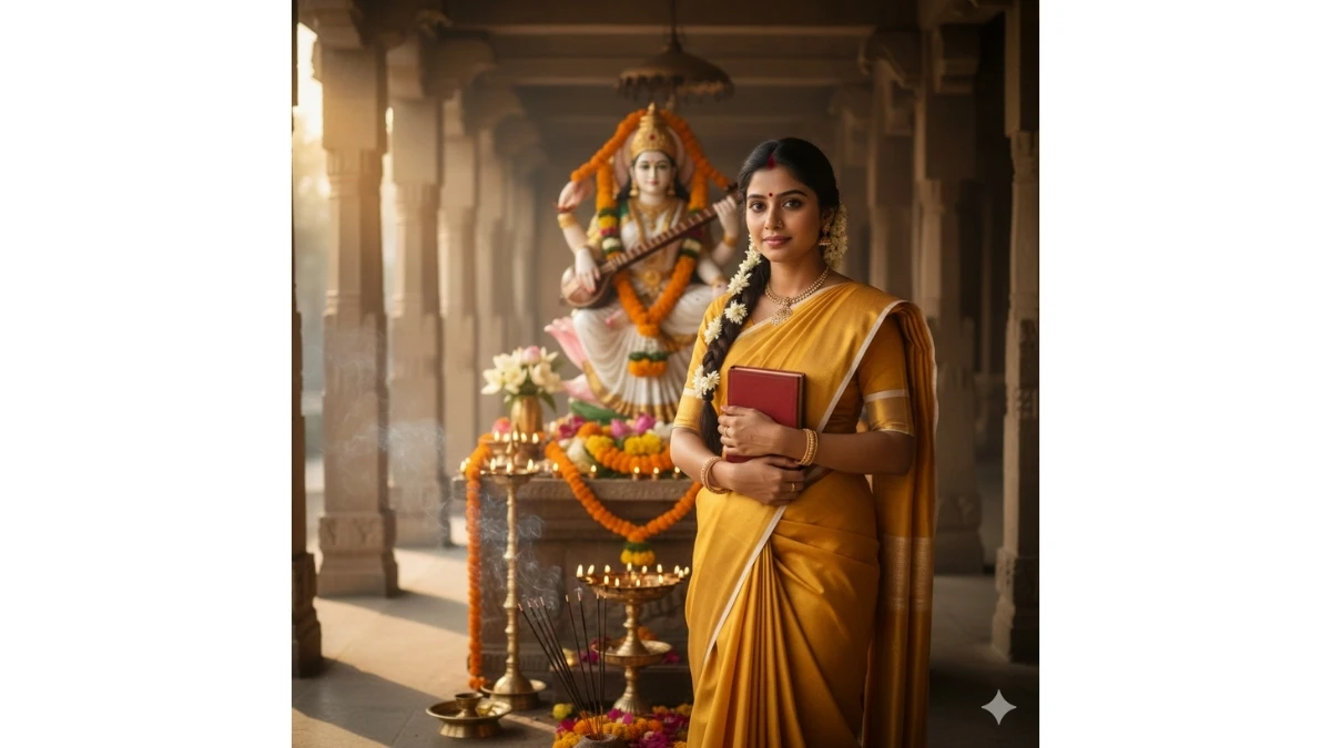 Saraswati Puja 2026 Special Prompts: 10 Trending Google Gemini AI Photo Editing Prompts for Basant Panchami Portraits