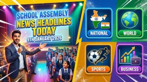 School Assembly News Headlines Today 9th January 2026: Top National, World, Sports, and Business News