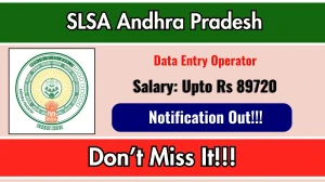 SLSA Andhra Pradesh Data Entry Operator Recruitment 2026 - Apply Offline
