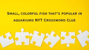 Small, colorful fish that’s popular in aquariums NYT Crossword Clue